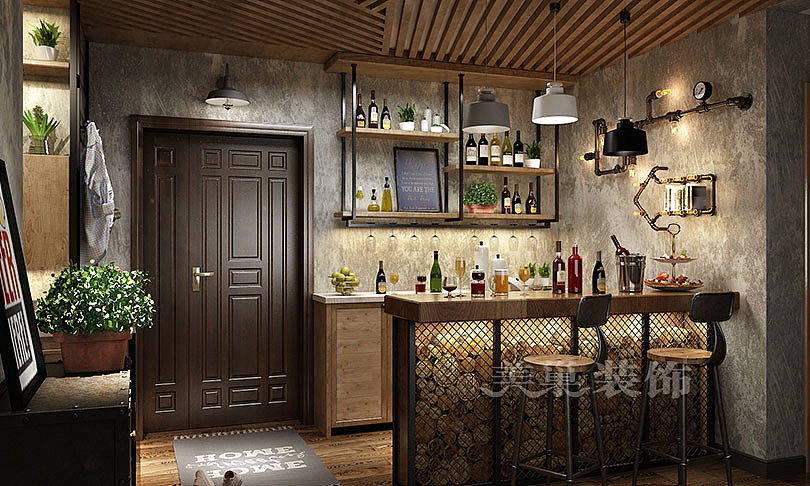 安和文苑135平帅酷工业风三居室装修效果图（图ZNzgxMzgwMDg=） - 家装设计 - 站酷设计师装修小达人原创素材 - 站酷ZCOOL