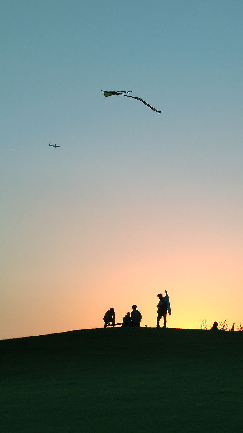 当风筝邂逅飞机