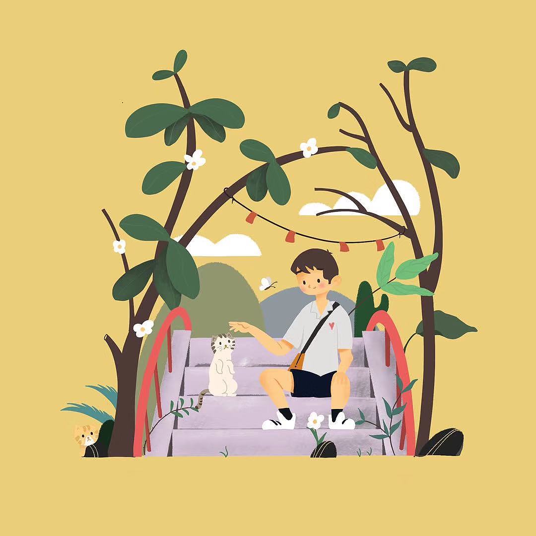 临摹饭太稀《一个人》系列