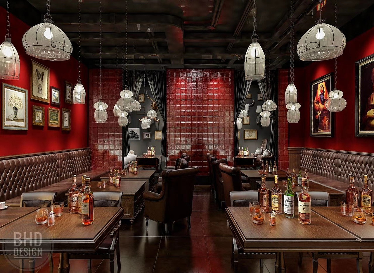 贵阳I'M HERE 美式酒馆 /BHD出品（图ZMjQzNDcxNjE2） - 家装设计 - 站酷设计师山合商业空间设计原创素材 - 站酷ZCOOL