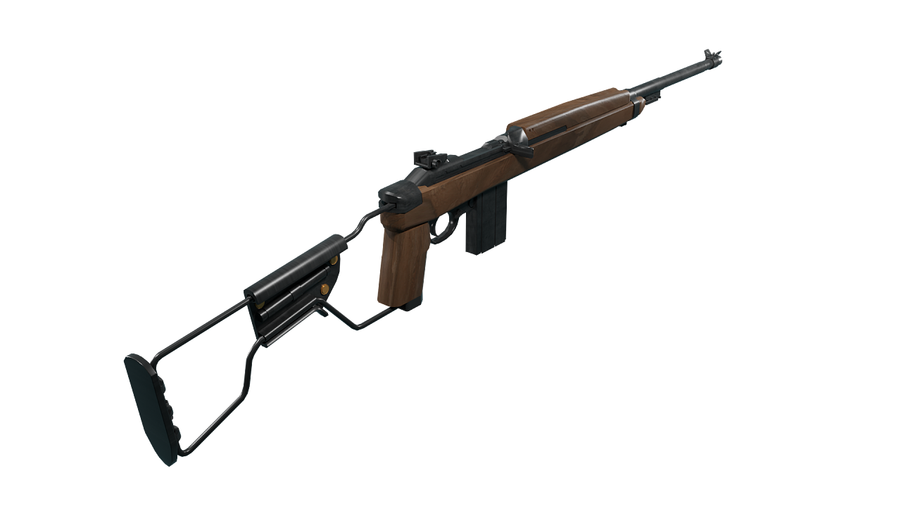 素材二战美军步兵武器blender模型合集