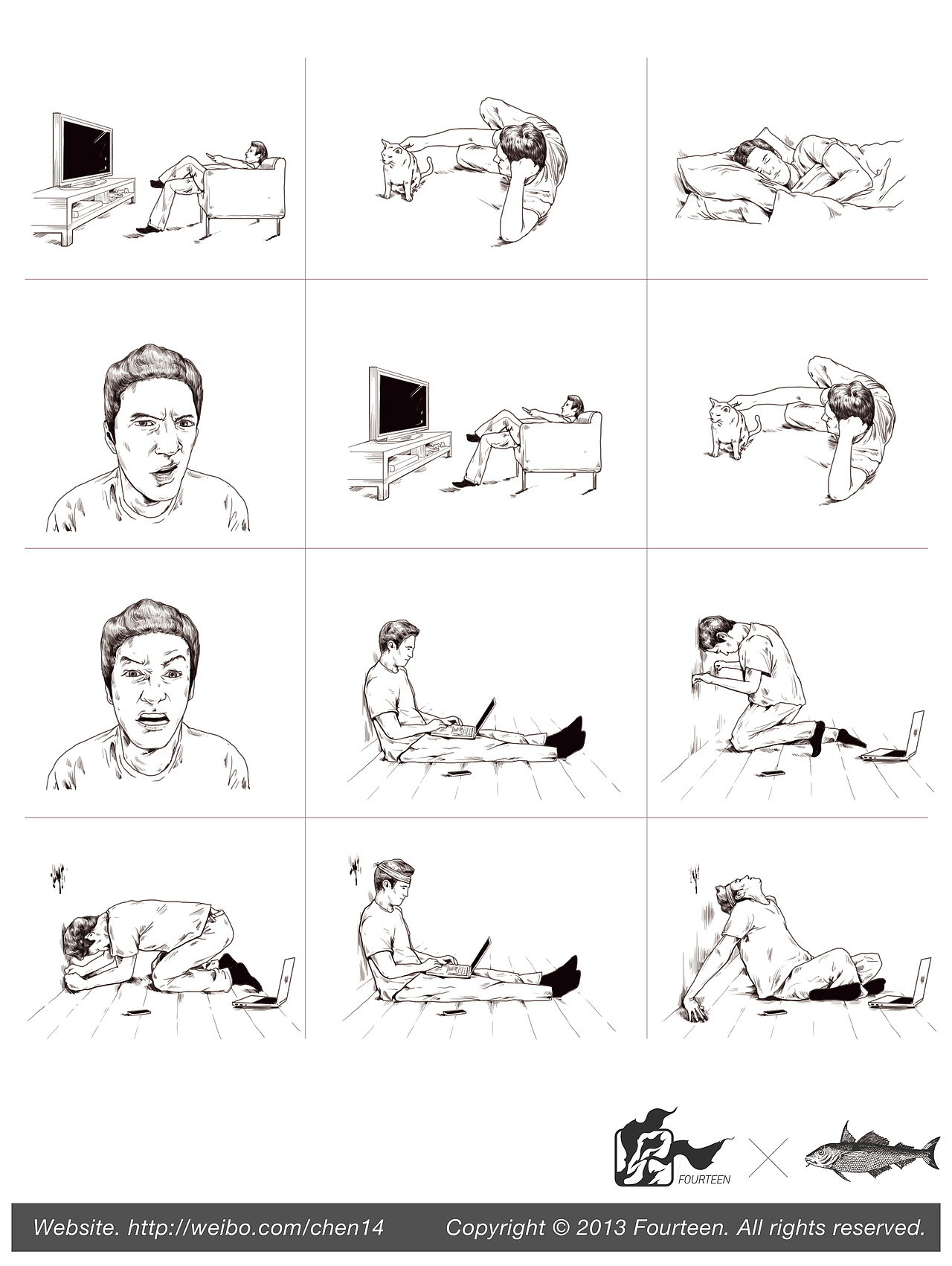 杂志插画（图ZMTI2MTM3NjQ=） - 商业插画 - 站酷设计师14是14原创素材 - 站酷ZCOOL