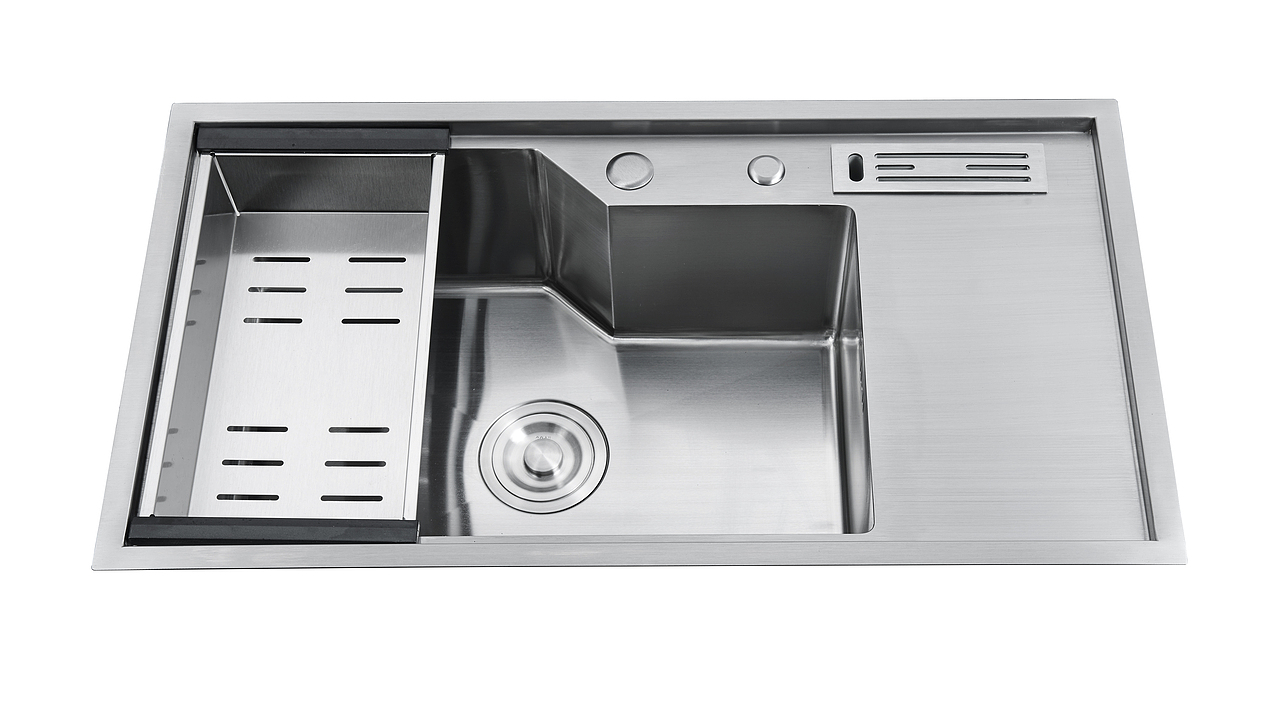 水槽 洗手盆 金属 五金质感白底拍摄