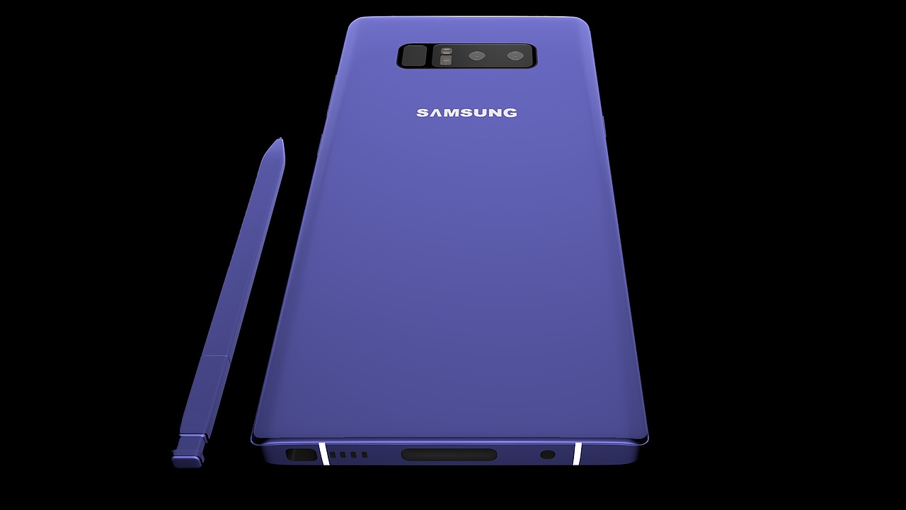 三星note8产品渲染效果图