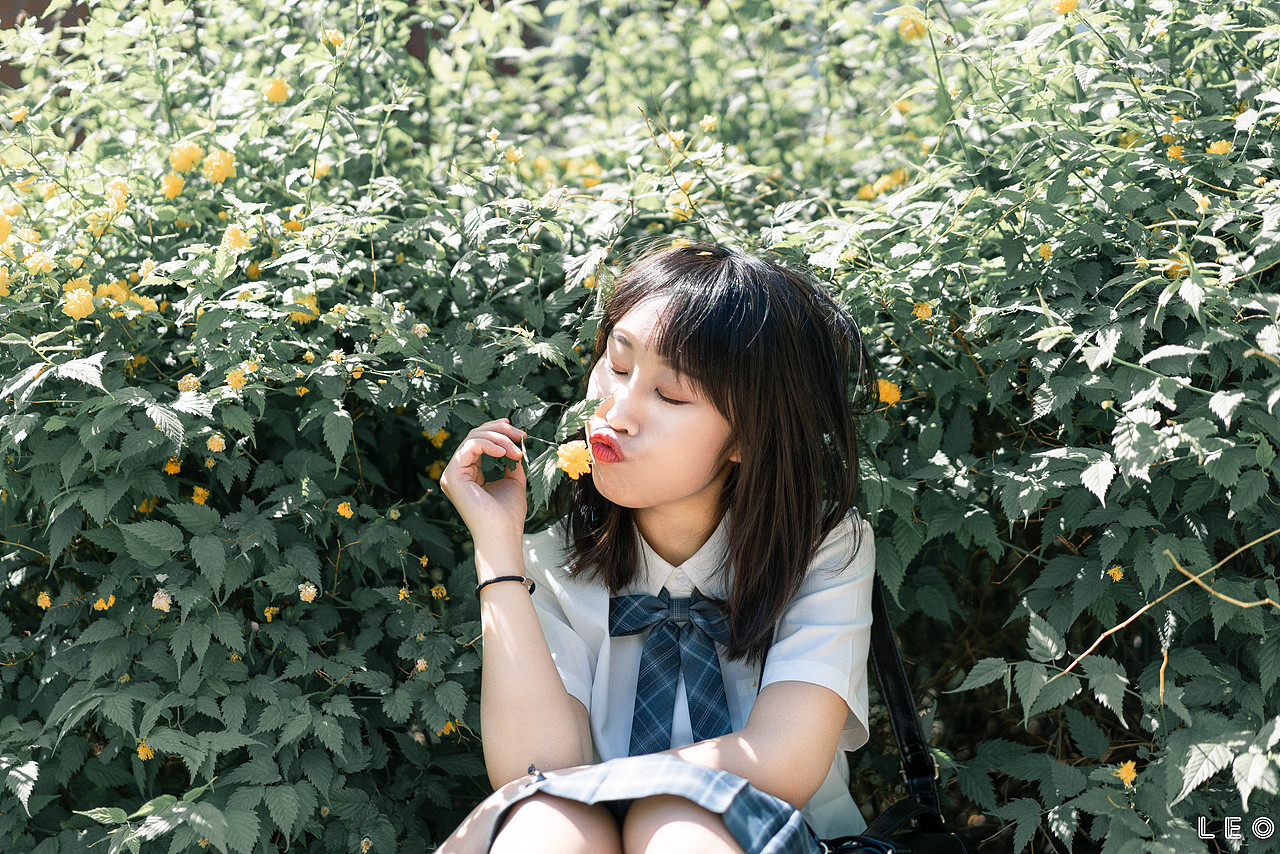 元气少女的jk春日（图ZMjU0MTUzMjY4） - 人像摄影 - 站酷设计师兰宁在路上原创素材 - 站酷ZCOOL