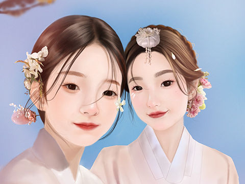 闺蜜写真厚涂