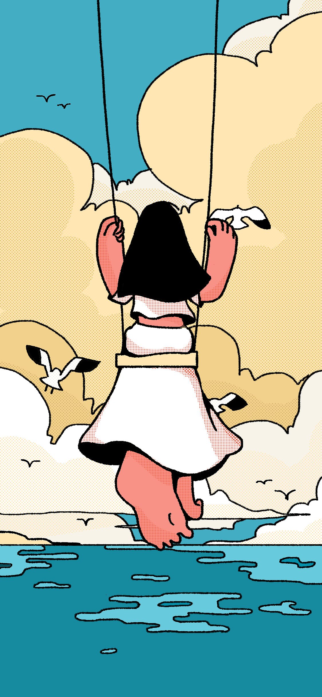 一年四季荡秋千 | 近期插画合集（图ZMjYyNjU2MjEy） - 创作习作 - 站酷设计师图灵画图灵原创素材 - 站酷ZCOOL