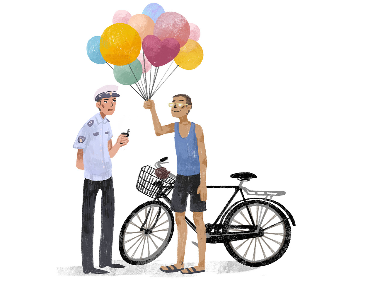 【每日一涂合集】谭谈交通名场面-1（图ZMjA0MzIzOTQ0） - 商业插画 - 站酷设计师王戴家的耗子原创素材 - 站酷ZCOOL