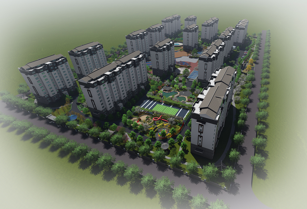 小区规划加概念景观设计