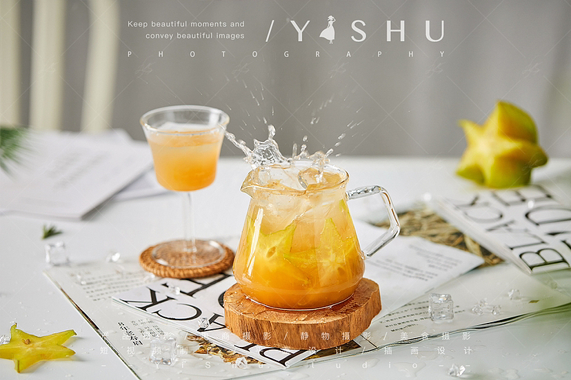 咖啡奶茶饮品类菜单拍摄