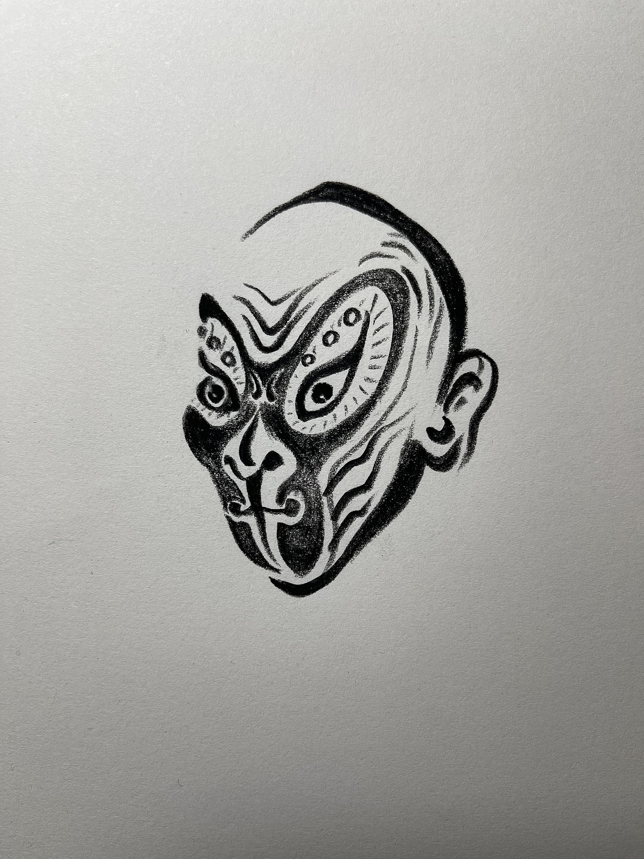 悟空脸谱画语者邓宇