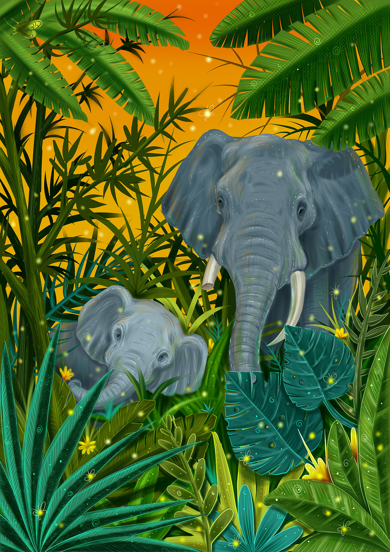 生物多样性|插画|创作习作|燃烧的小铅笔_原创作品-站酷zcool