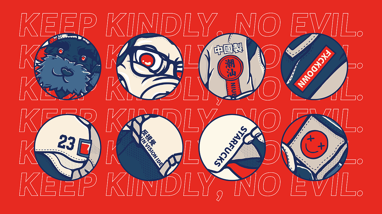 諸善奉行·諸惡莫作/海報（图ZMTU0OTcyMDU2） - 海报 - 站酷设计师Fxckdown原创素材 - 站酷ZCOOL