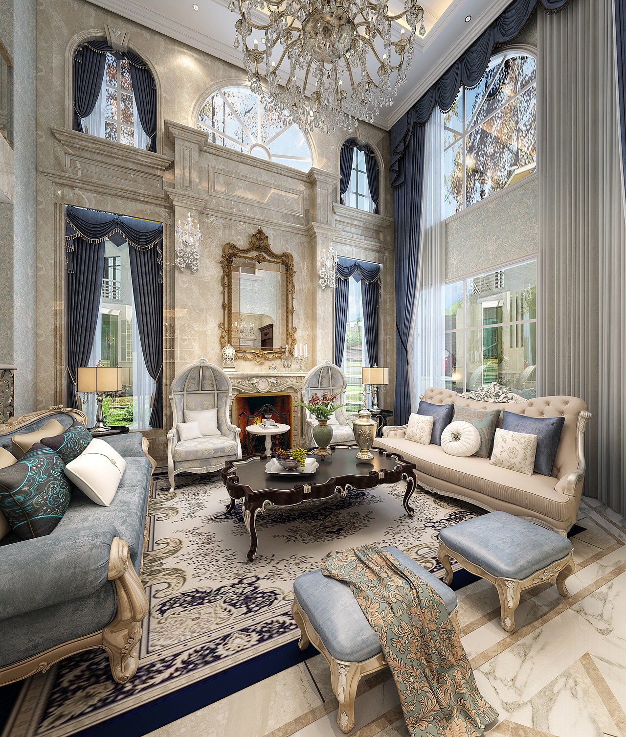 1992效果图~家装法式风格