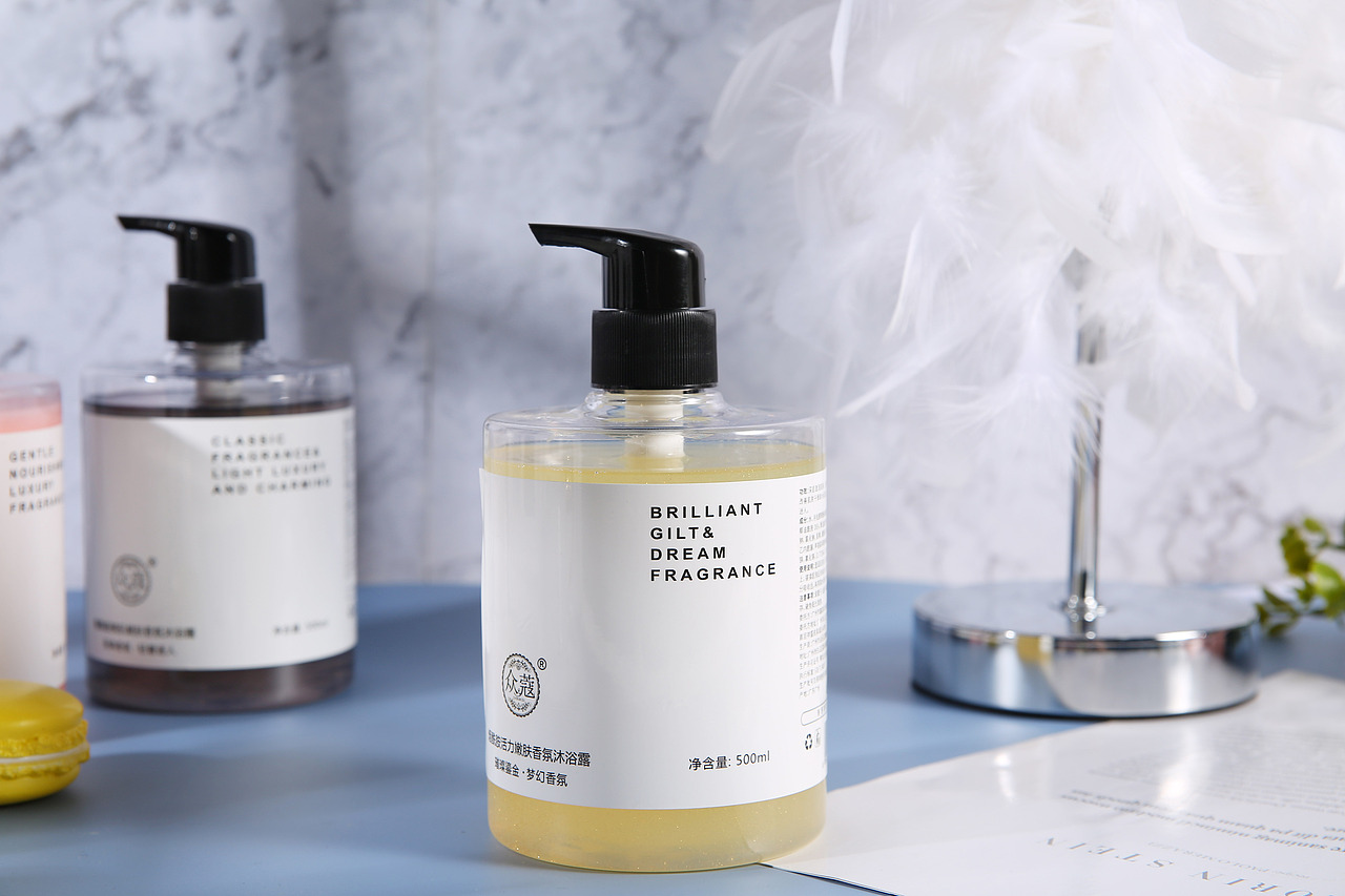 洗发水沐浴露创意拍摄