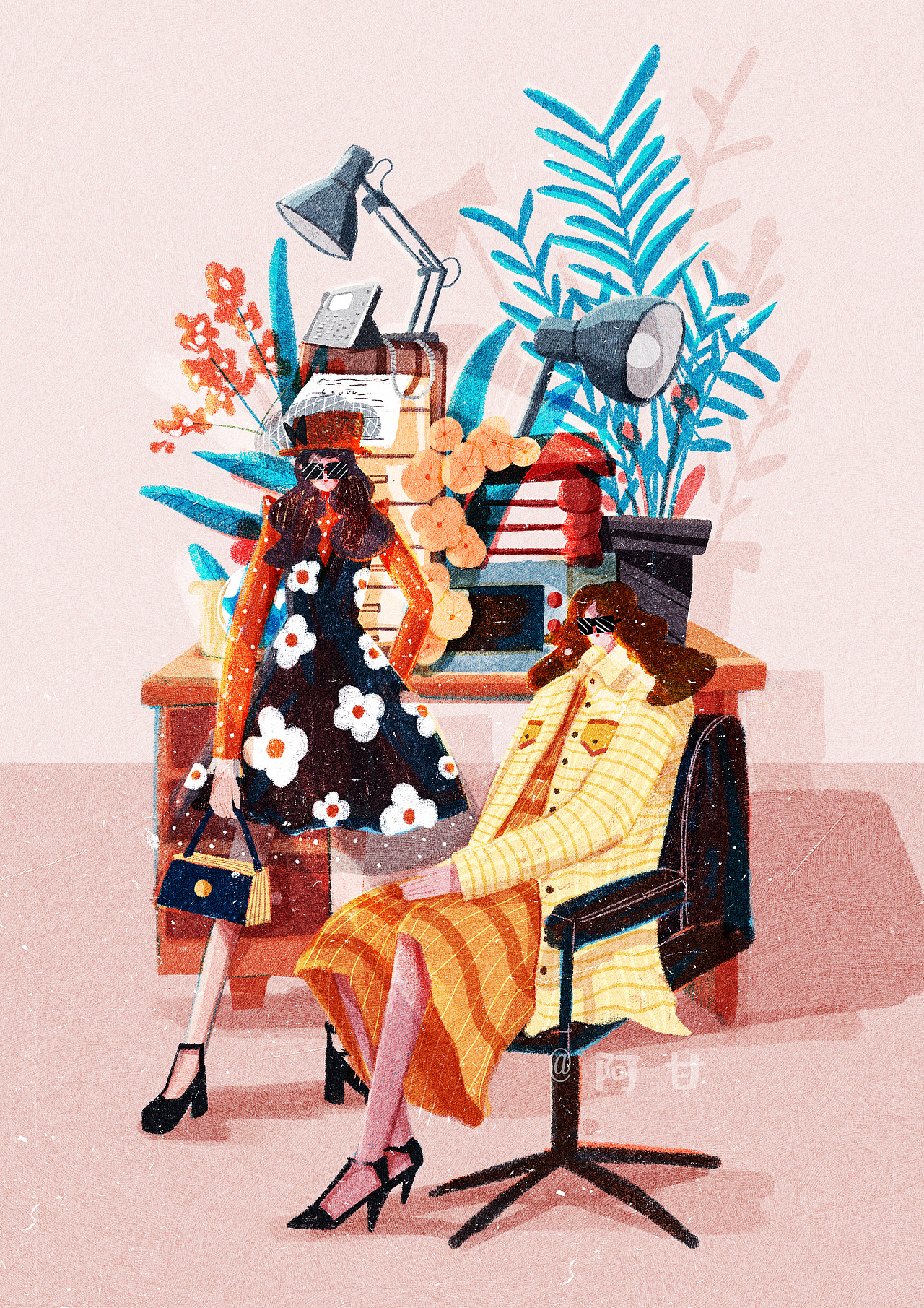 治愈系插画（图ZMjMxNzYwMDI0） - 创作习作 - 站酷设计师爱画画的阿甘原创素材 - 站酷ZCOOL