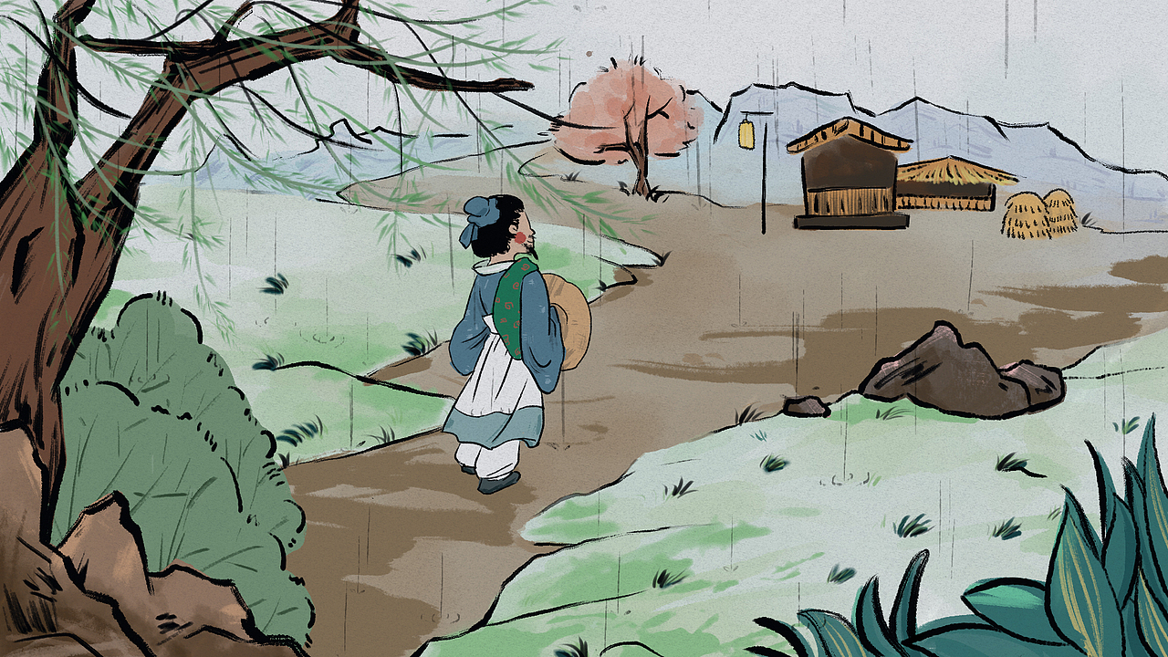 清明节（图ZMjg4MDE4ODA0） - 儿童插画 - 站酷设计师疯帽子子原创素材 - 站酷ZCOOL
