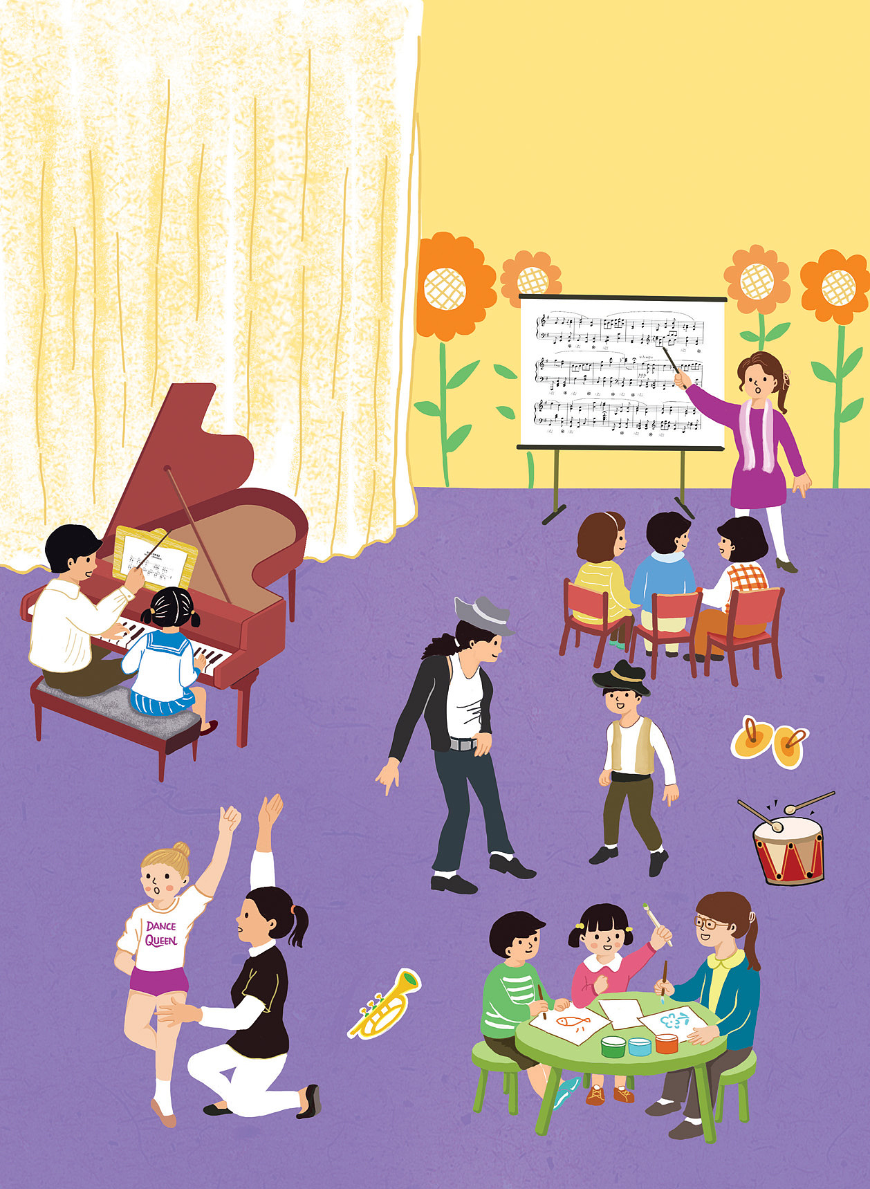 剧场艺术教育·画册·插画·初稿