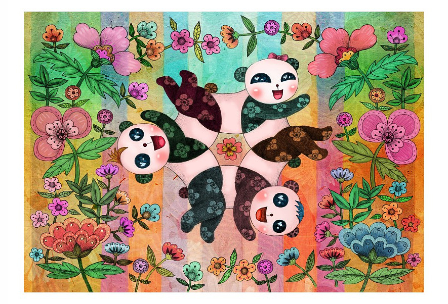 画一千只大熊猫的梦想(图ZNTcyMzUzNjg=) - 商业插画 - 站酷设计师钟小林原创素材 - 站酷ZCOOL