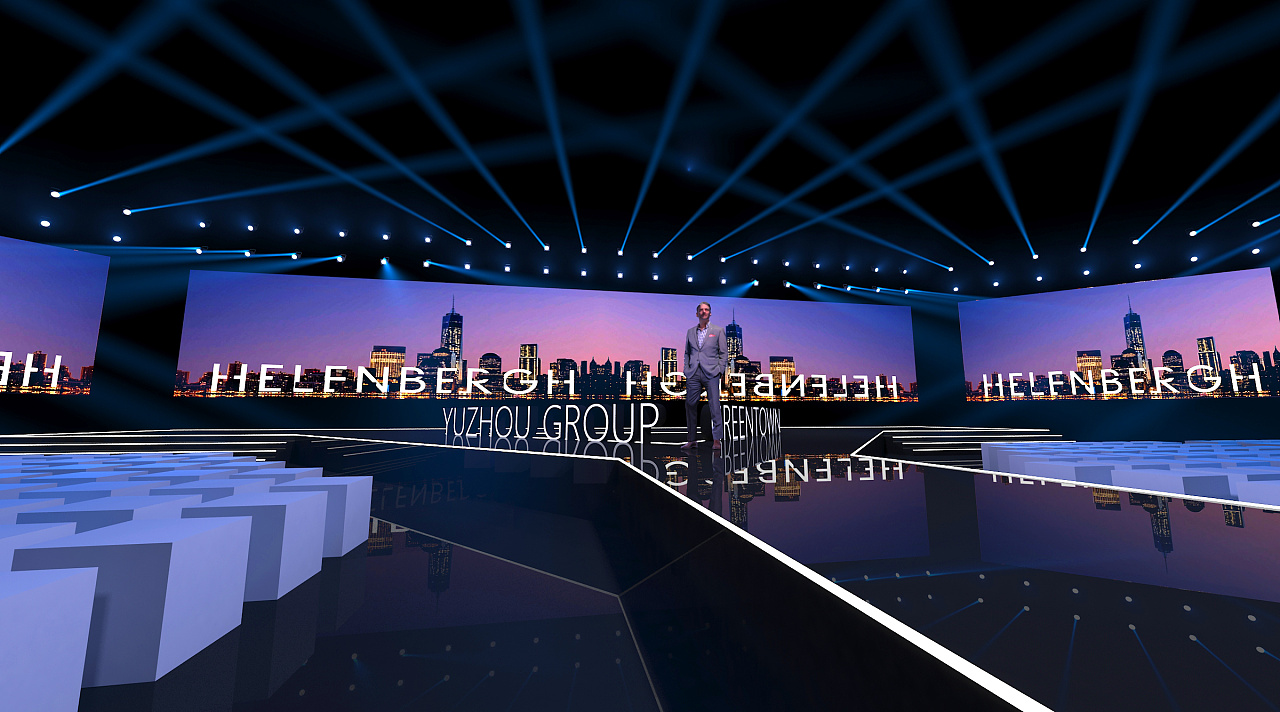 发布会舞台效果图|空间|舞台美术|凯子额 - 原创作品 - 站酷 (zcool)