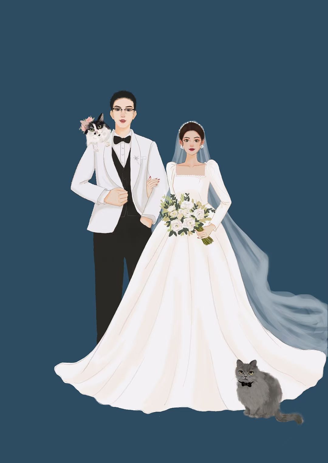 结婚婚纱照（图ZMzE5MjU5NTY0） - 艺术插画 - 站酷设计师兰铃蓝原创素材 - 站酷ZCOOL