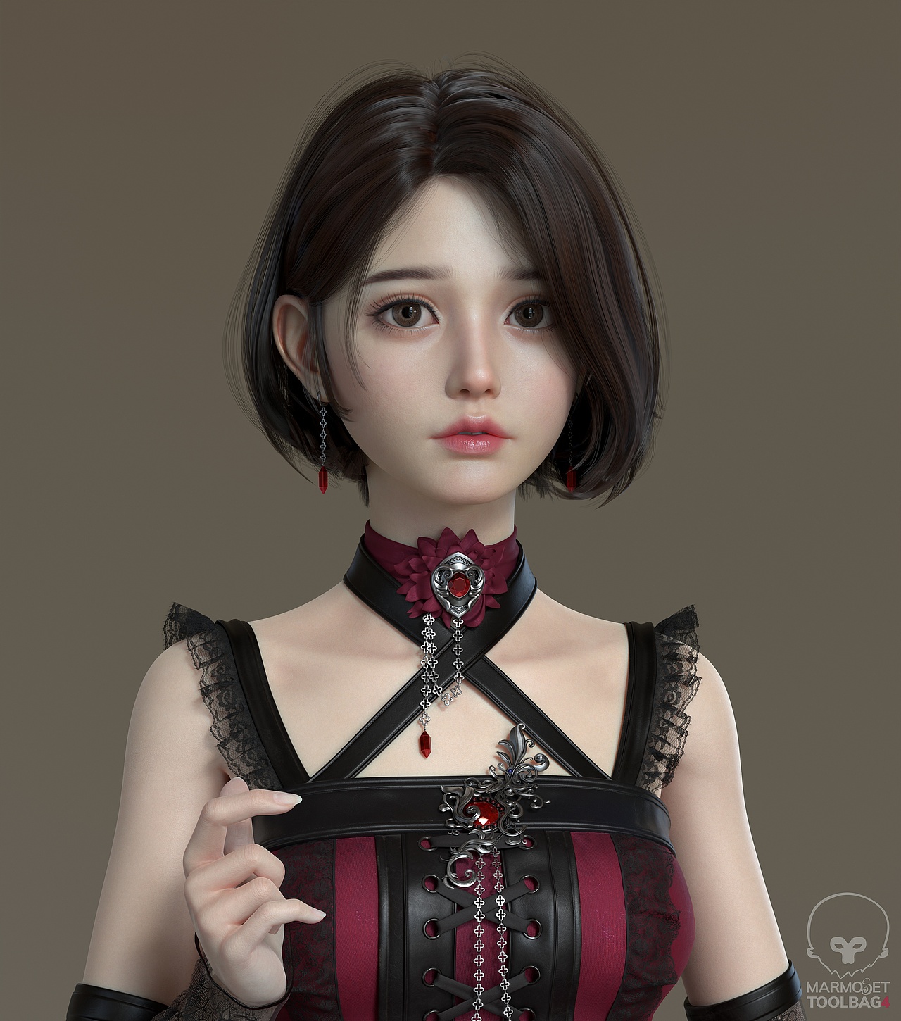 3d虚拟偶像 元宇宙  洛丽塔风 小姐姐  3a级次世代角色