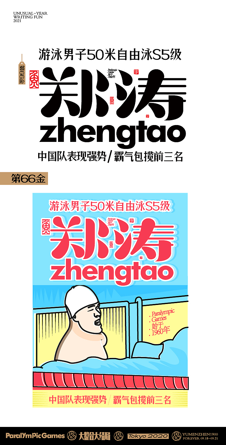 随心随性15-东京残奥会中国金牌榜