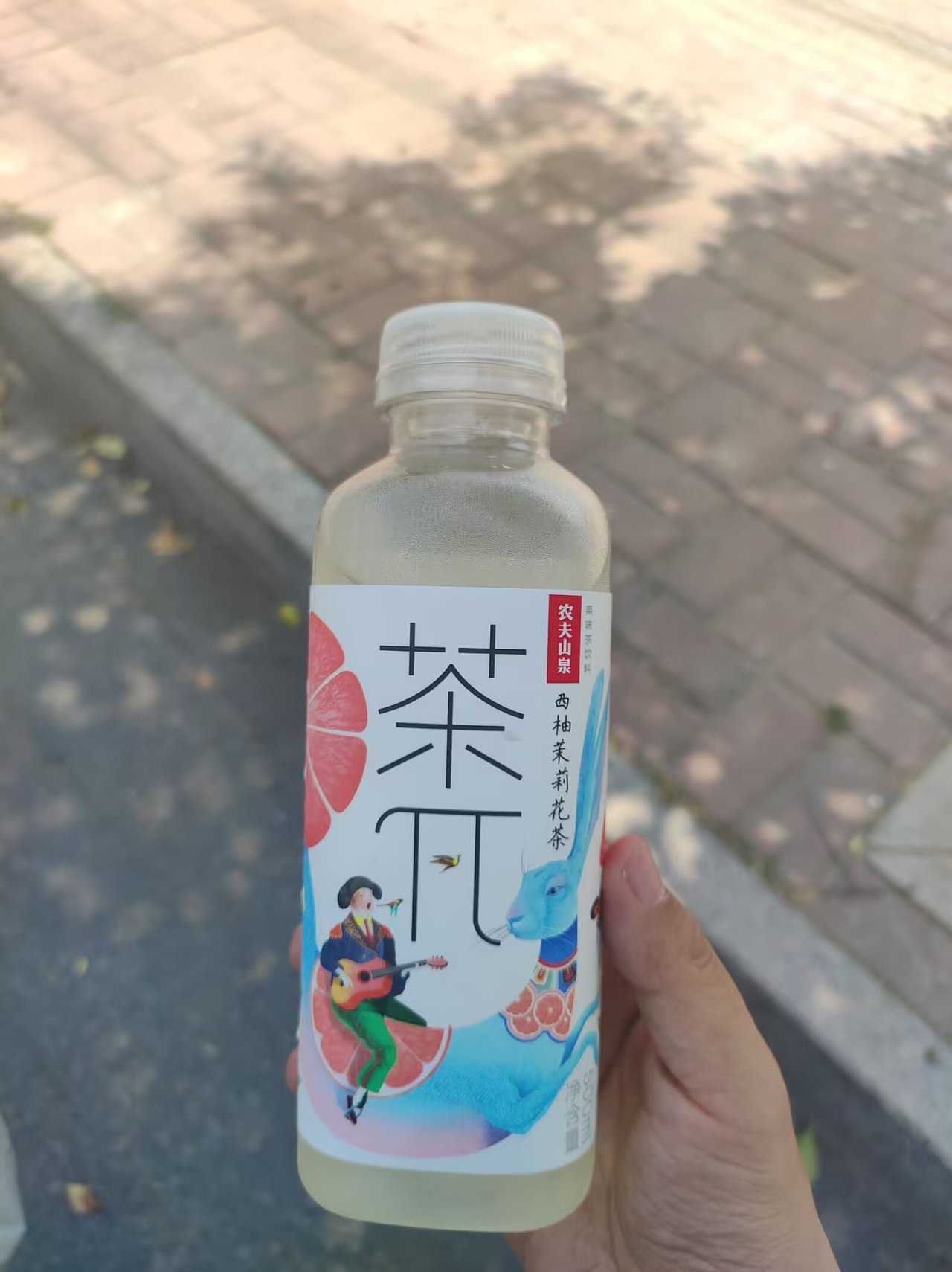 夏天的快乐,是喝一瓶茶派还有发现一朵花