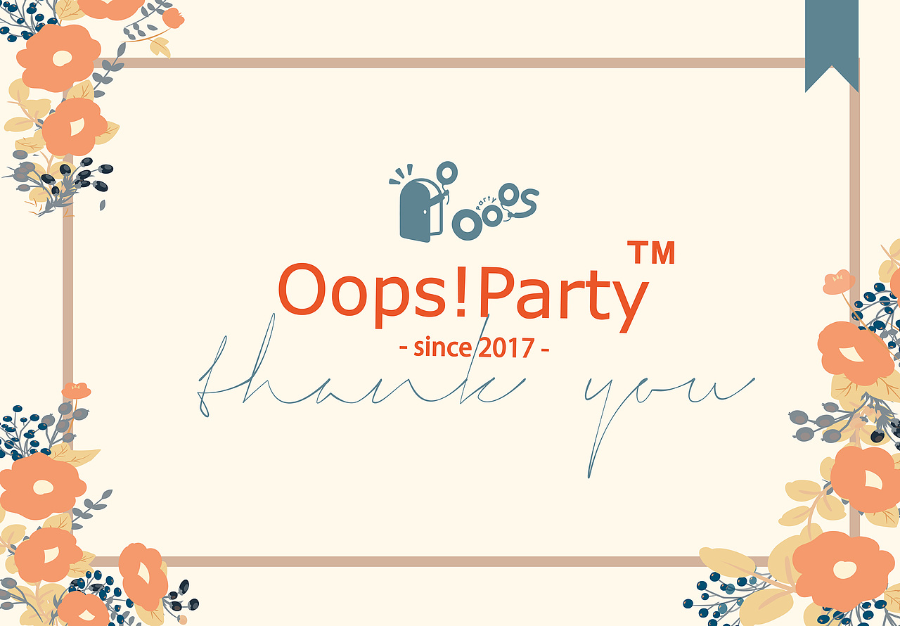 Oops答谢卡/意向单（图ZMjEwMDY0ODA0） - 品牌 - 站酷设计师金茜雯原创素材 - 站酷ZCOOL