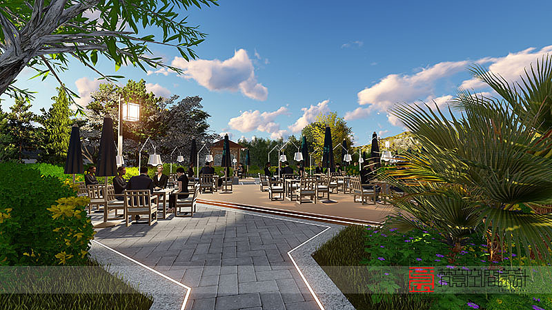 烧烤夜市啤酒花园设计-郑州登封喜烤坊啤酒花园（图ZMTYxMDk5NDI4） - 酒店餐饮设计 - 站酷设计师郑州餐饮设计公司原创素材 - 站酷ZCOOL