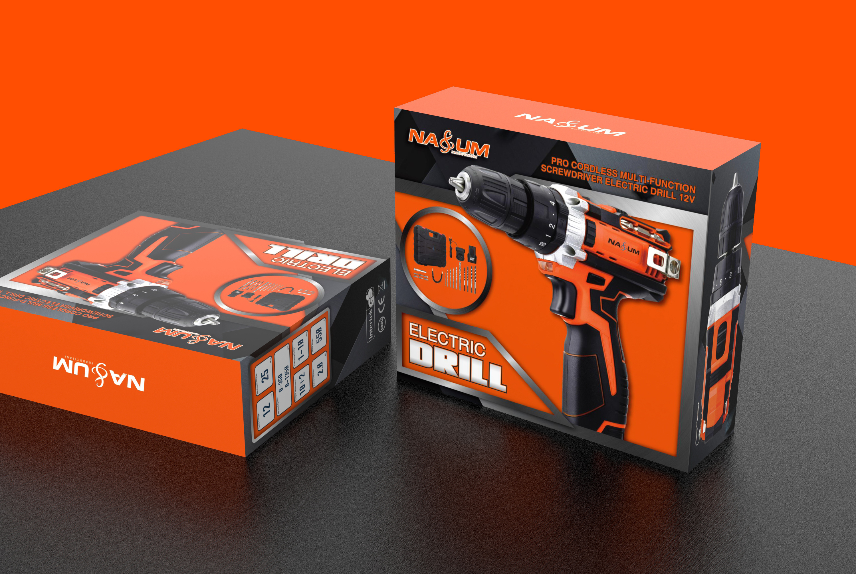工具类-手电钻包装设计