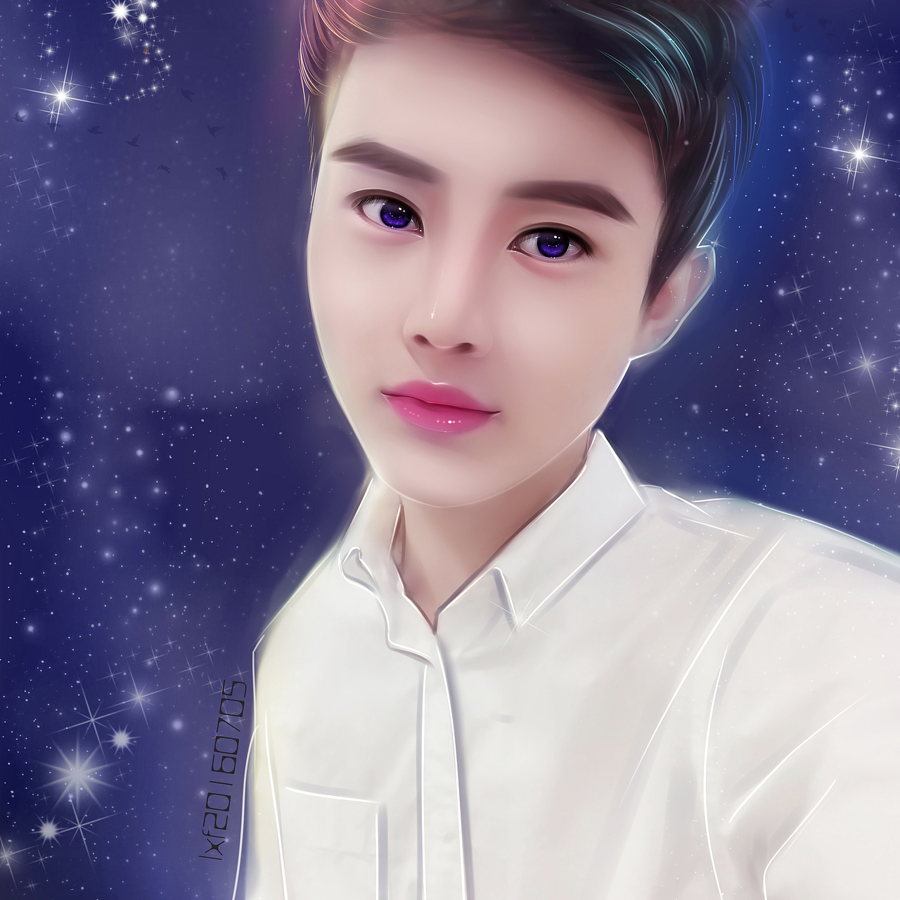 画了个帅哥哥（图ZNTMwNDQzNjg=） - 创作习作 - 站酷设计师刘刘氏原创素材 - 站酷ZCOOL