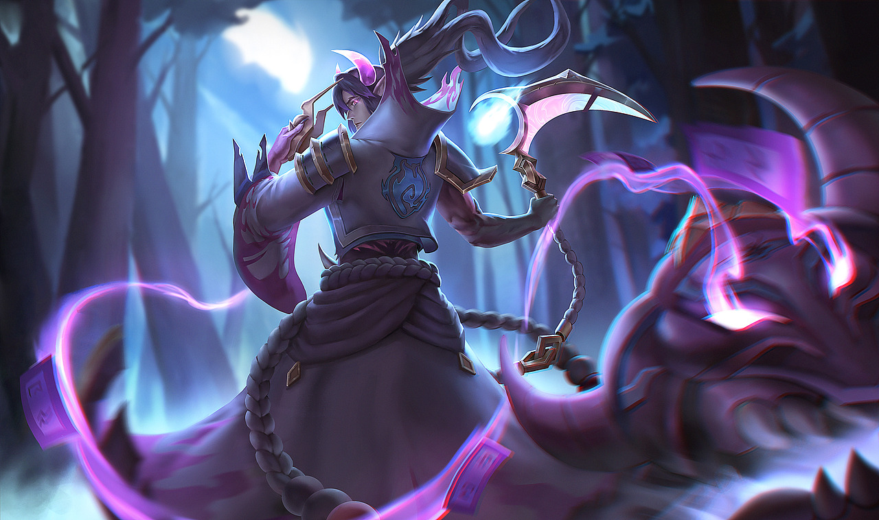 【英雄联盟】绽灵节锤石皮肤同人插画