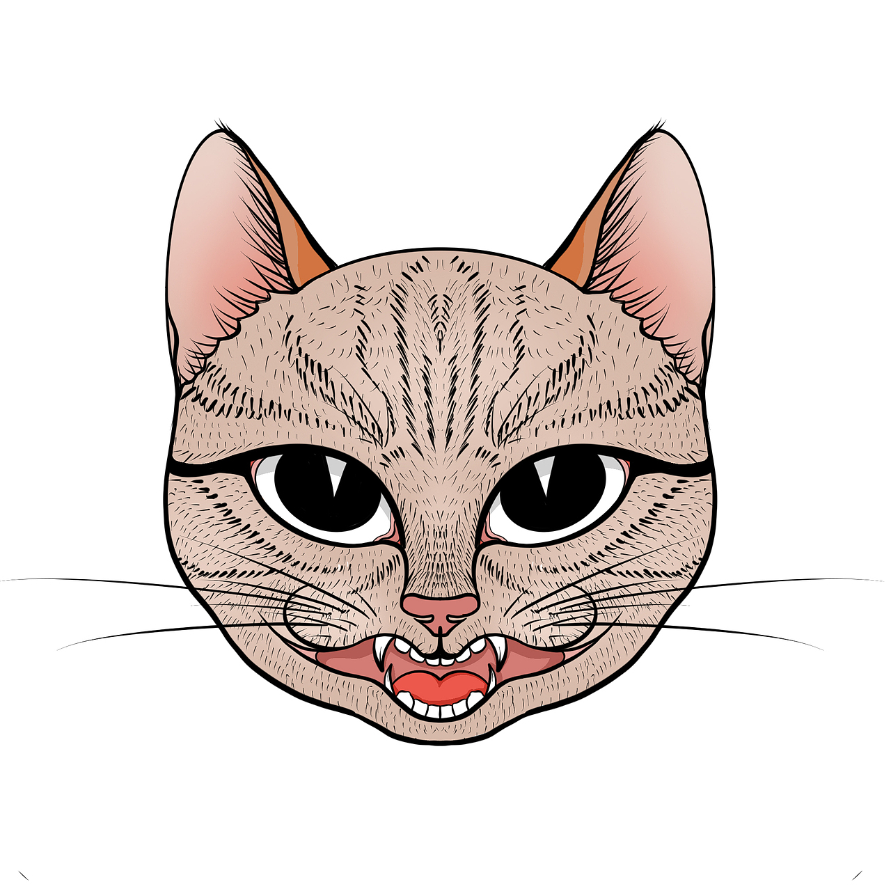 猫咪头（图ZMjE2MTEwODk2） - 创作习作 - 站酷设计师十豆加禾原创素材 - 站酷ZCOOL