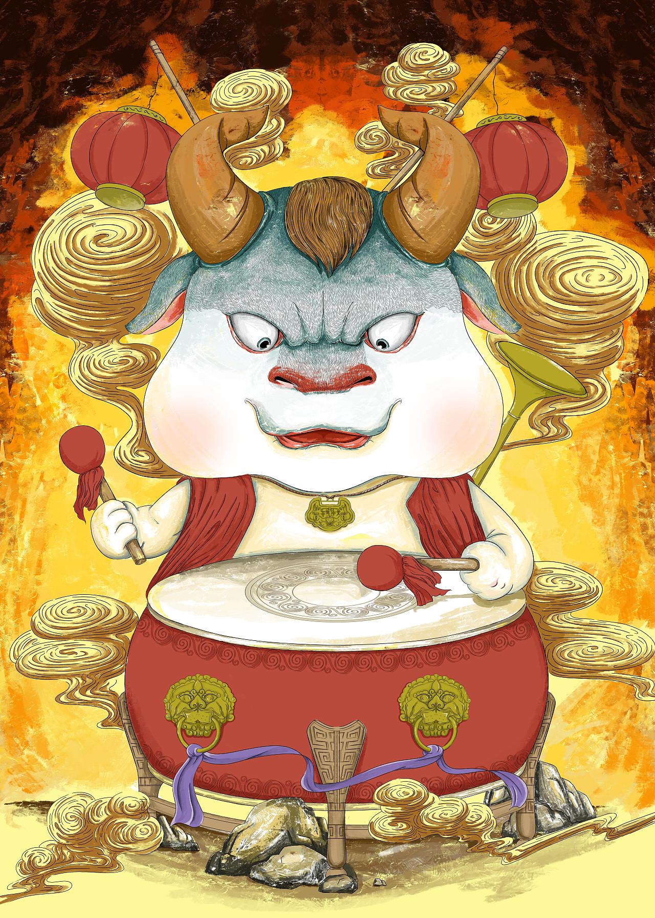 生肖第一弹（图ZMjM4NjUwNTM2） - 商业插画 - 站酷设计师包包爱画画原创素材 - 站酷ZCOOL