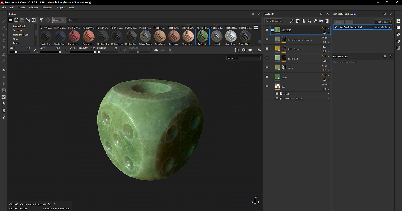 Substance Painter中的SSS玉石制作与Octane的渲染（图ZMTUyMTA3NzQ4） - 其他三维 - 站酷设计师最后之歌原创素材 - 站酷ZCOOL