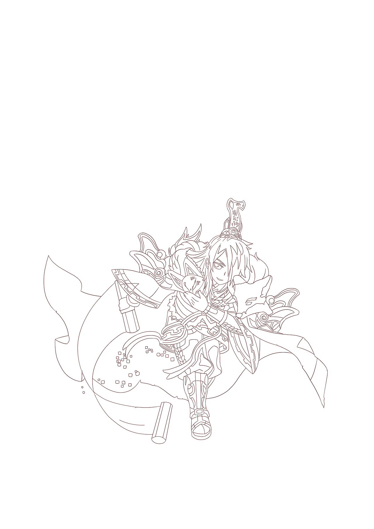 小旋风|插画|创作习作|玉洞_原创作品-站酷zcool