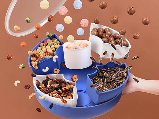 日用零食糖果盘火锅拼盘 × 静物拍摄 | 电商产品摄影