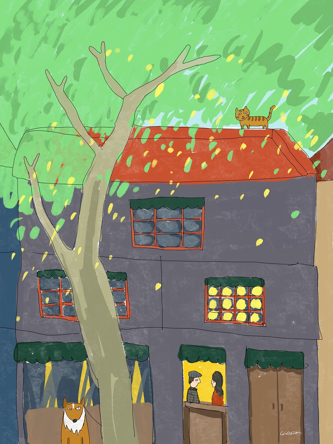 人生一世，草木一秋（图ZMjU4MTYwMjQ0） - 艺术插画 - 站酷设计师猛犸Clark原创素材 - 站酷ZCOOL