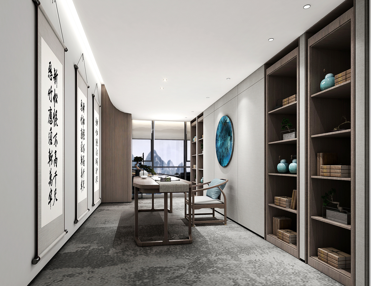 壹创设计 |双德国际商场办公室：现代之形，东方臻境（图ZMjg0NzAxMDE2） - 商业空间设计 - 站酷设计师壹创设计A原创素材 - 站酷ZCOOL