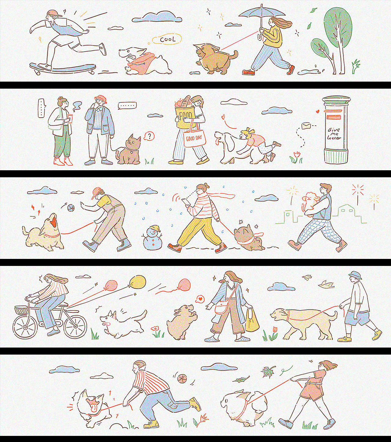 猫系狗生-胶带设计