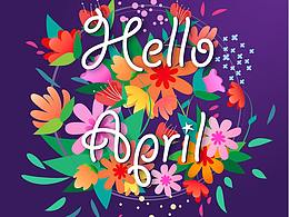 Illustrator練習(xí)---你好,四月