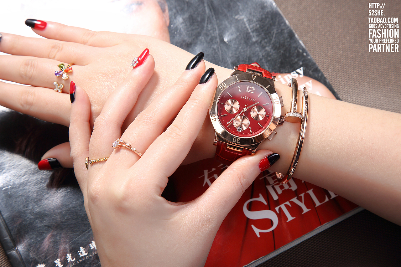 手表上手图模特摄影 专注手表拍摄 模特实拍场景摄影