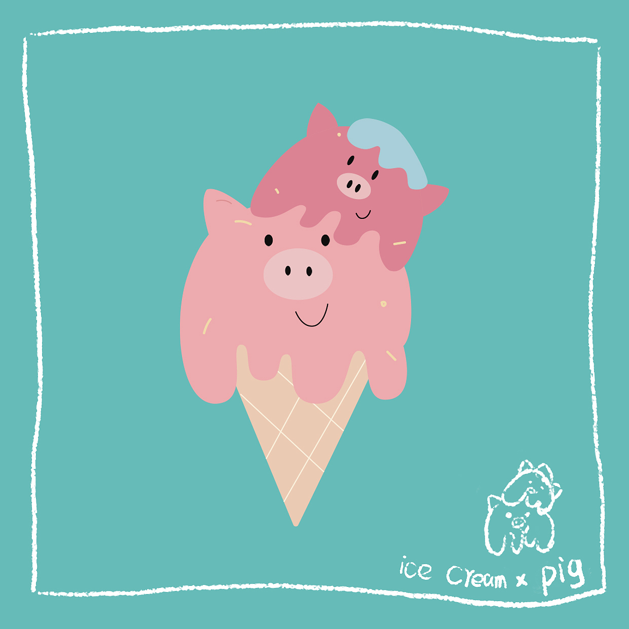小动物元素的冰激凌插画绘制（图ZMjcwMjc1MDI0） - 商业插画 - 站酷设计师奶啤球原创素材 - 站酷ZCOOL