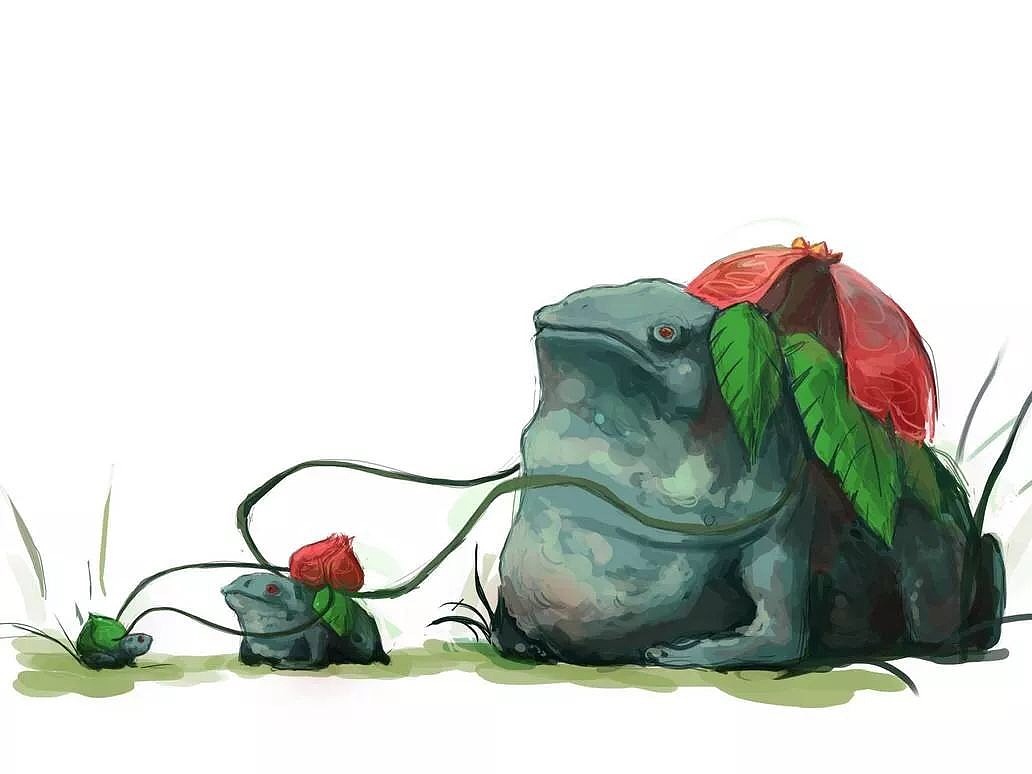 真实风格宝可梦，关都御三家（图ZMjQyMjA1NDY0） - 艺术插画 - 站酷设计师光殿原创素材 - 站酷ZCOOL