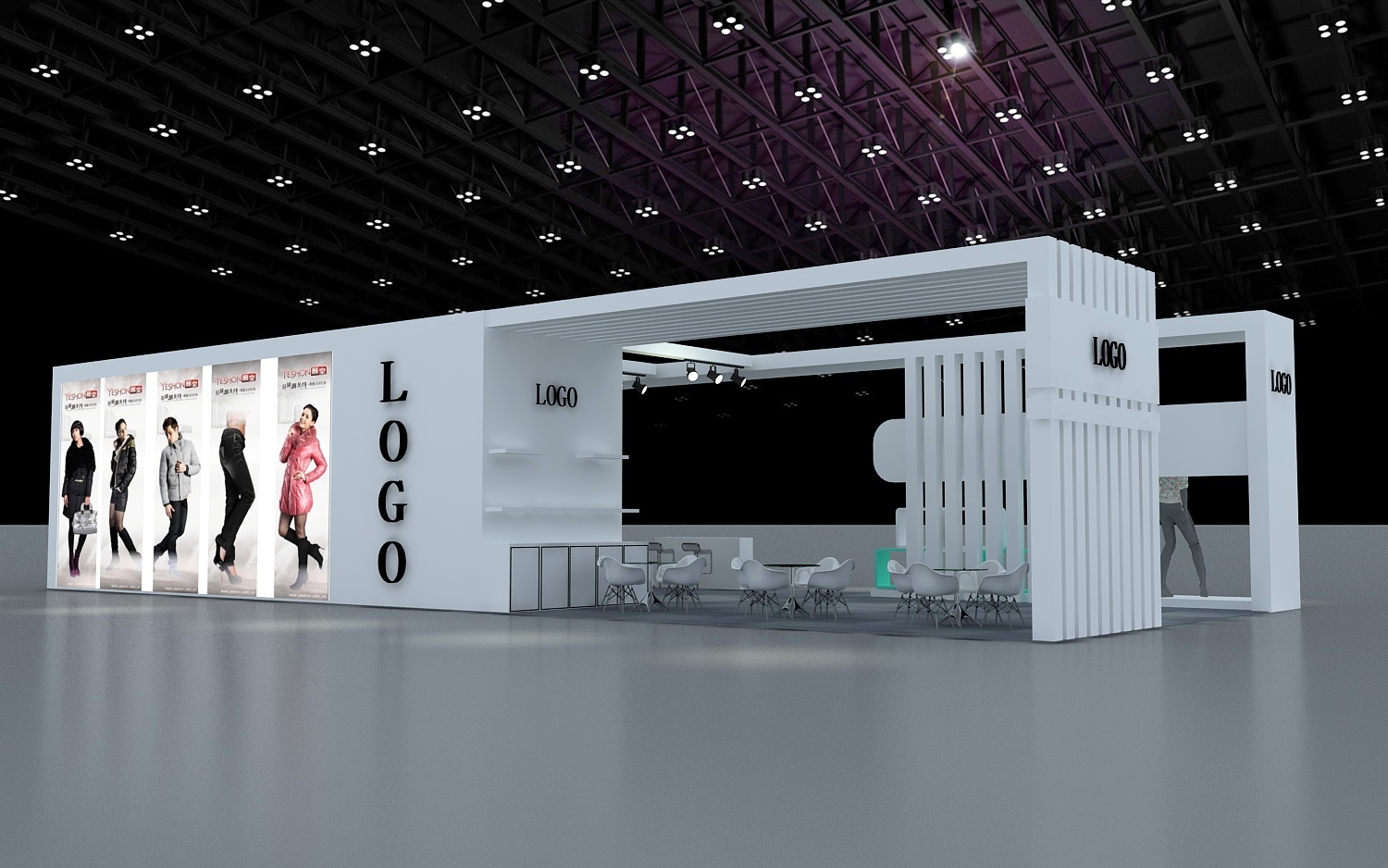 展位展台展览特装服装展位|三维|展览|思海设计 - 原创作品 - 站酷