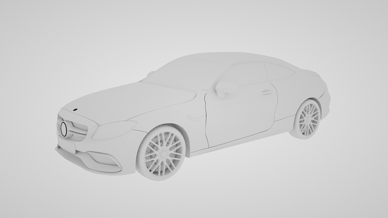 Benz-C63 S  | 建模加渲染 |