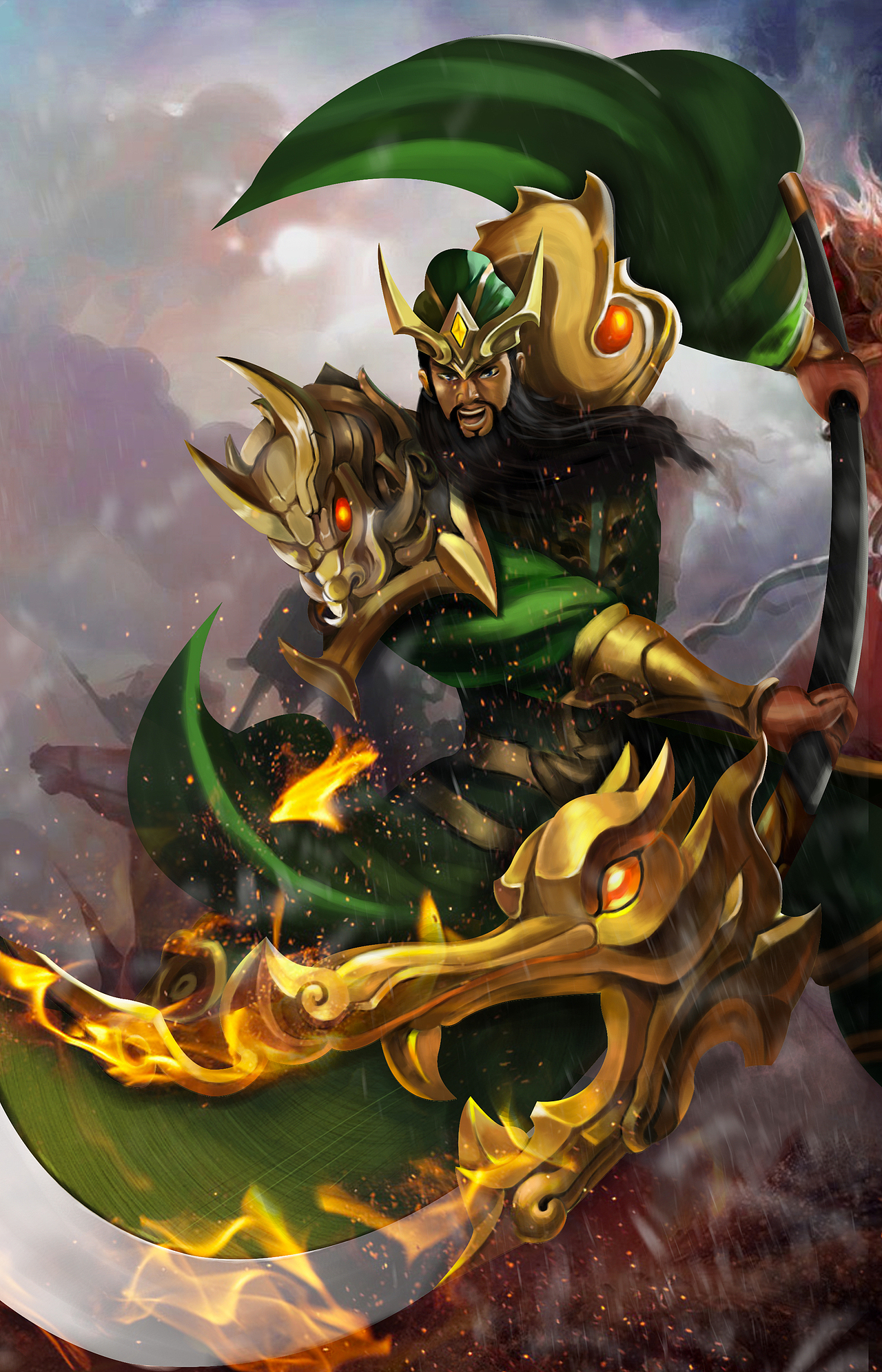 original painting 关羽