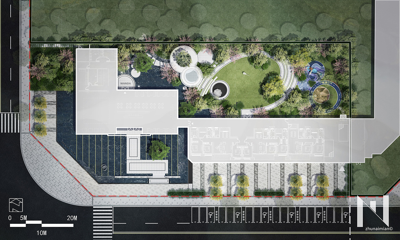 201907天水万达广场-住宅示范区景观