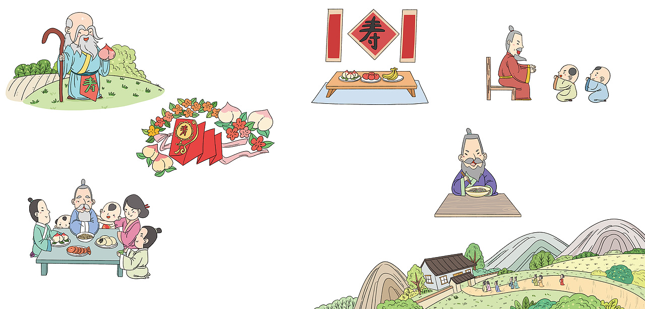 我们的礼仪（图ZMjY3NDY0Njg0） - 商业插画 - 站酷设计师春秋笔绘原创素材 - 站酷ZCOOL